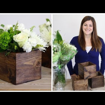DIY Wood Cube Planter