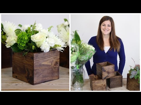 DIY Wood Cube Planter