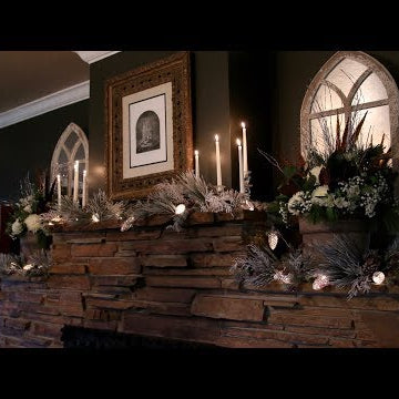 Decorating Our Mantel!