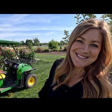 Setting Up a Weather Station, Peach Harvest & Planting Russian Sage!