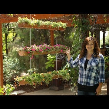 DIY Hanging Rain Gutter Garden