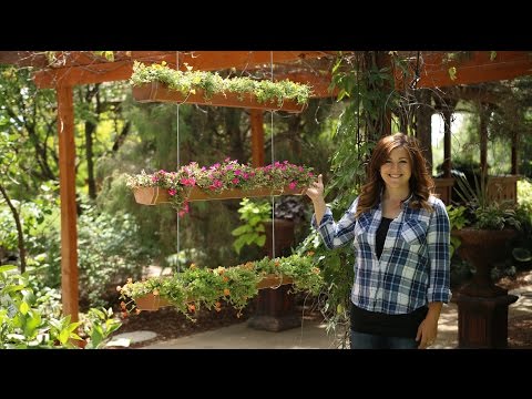 DIY Hanging Rain Gutter Garden