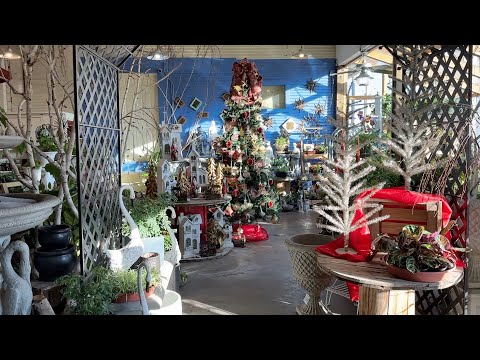 Setting Up For Christmas at the Garden Center + Decorating a Tree (Part 2)!