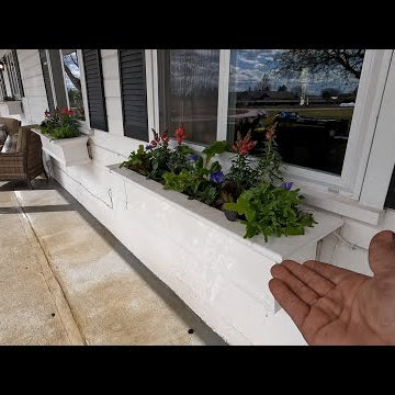Planting Salad & Herb Window Boxes!