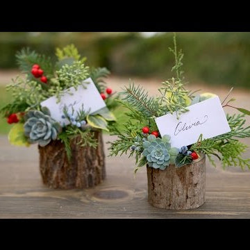 Holiday Place Card Holder / Party Favor (Full Version)