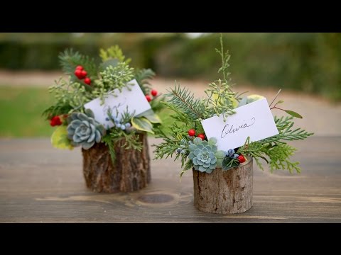 Holiday Place Card Holder / Party Favor (Full Version)