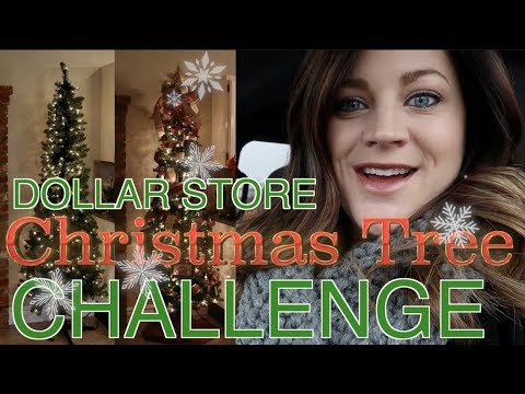 Dollar Store Tree Decorating Challenge!
