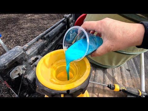 Spraying Dormant Fruit Trees to Control Insects/Diseases + Flower Bed Cleanup!