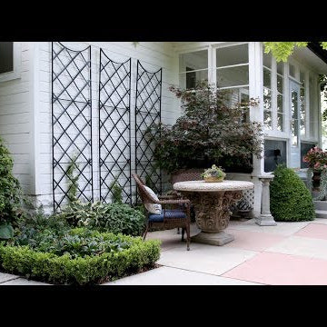 Beautiful Trellises & Planting Pink Mink Clematis!