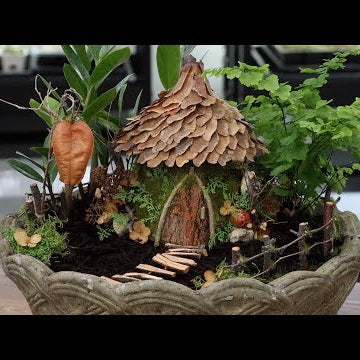 Fairy House Made from the Garden!