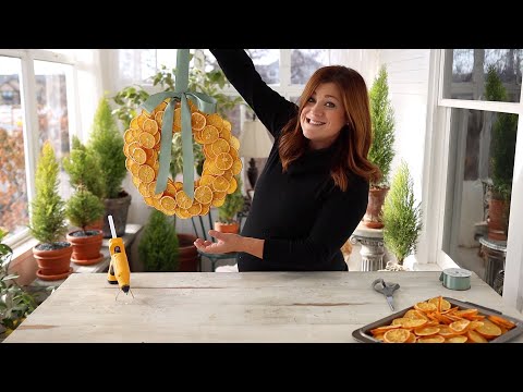 DIY Dried Orange Wreath!