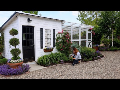 Trimming Boxwoods + Planting a Kitchen Window Box & Chicken Coop Flower Bed!