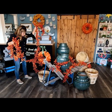 Helping with Fall Set Up at the Garden Center!