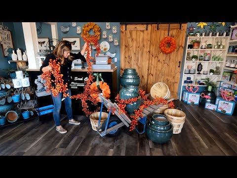 Helping with Fall Set Up at the Garden Center!