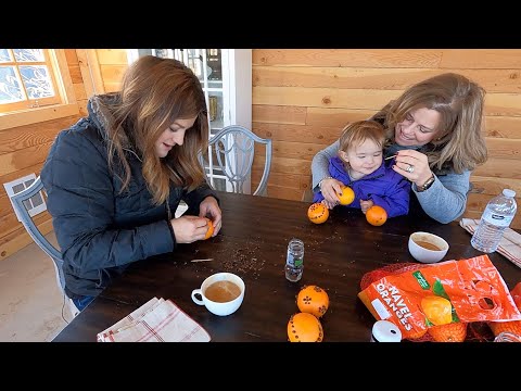 Making Clove Orange Pomanders with My Mom & the Kids!