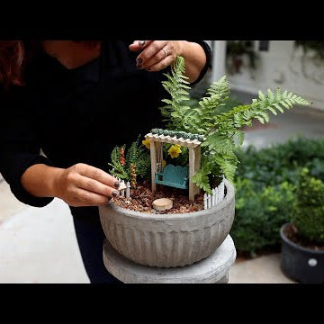 Gender Reveal Miniature Garden!