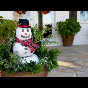 DIY Pumpkin Snowman