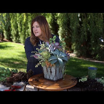 Making a Succulent Arrangement as a Housewarming Gift!