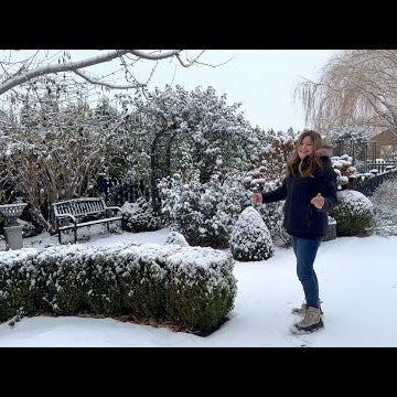 December Garden Tour- Our First Snow of the Season!