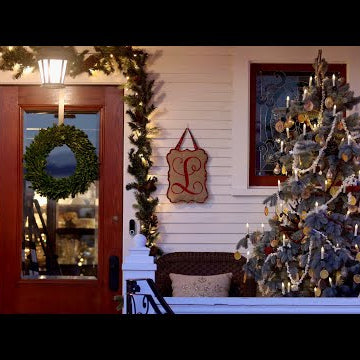 Cleaning & Decorating our Front Porch/Natural Tree!