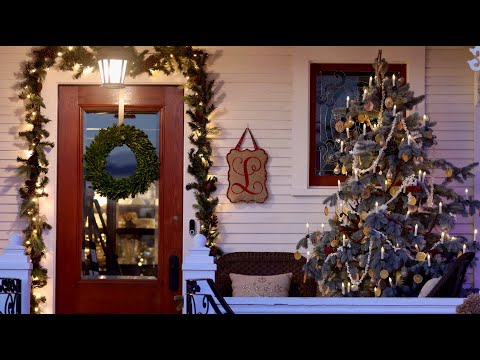 Cleaning & Decorating our Front Porch/Natural Tree!