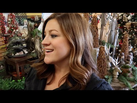 Helping Decorate the Garden Center for Christmas + Tour!