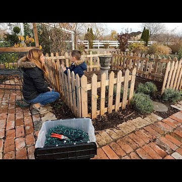 Butterfly Garden: Cleanup, Bulb Planting & Christmas Lights!