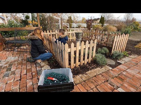 Butterfly Garden: Cleanup, Bulb Planting & Christmas Lights!