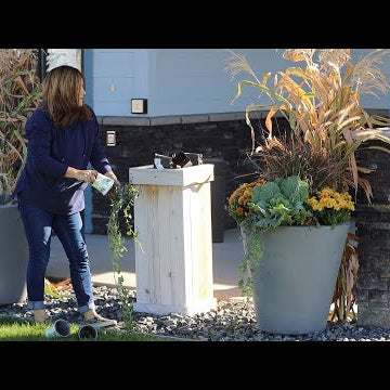 Decorating for Fall at a Local Non-Profit!