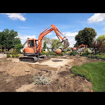 Moving a Few Plants & Heavy Machinery in the Garden (Gazebo Pad Removal)!