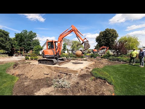 Moving a Few Plants & Heavy Machinery in the Garden (Gazebo Pad Removal)!
