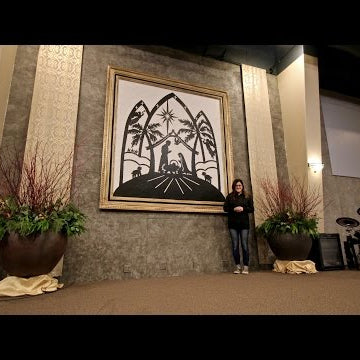 Making a Giant Nativity Backdrop