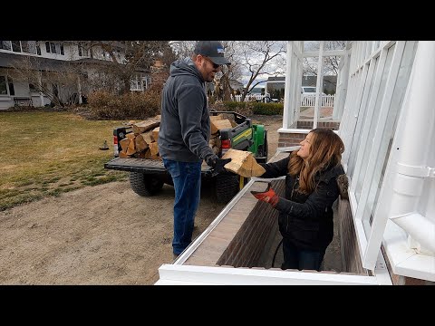 Planting the Cold Frames in Front of the Greenhouse!