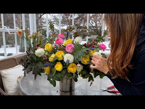 Make a Cut Flower Arrangement with Me!