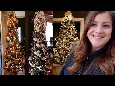 Decorating lots of Christmas trees!