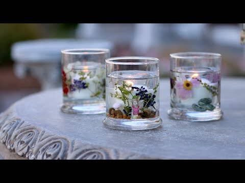 DIY Dried Flower Resin Candles