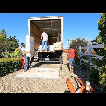 Watering Plants & The Arrival of Our Glass Greenhouse!!!