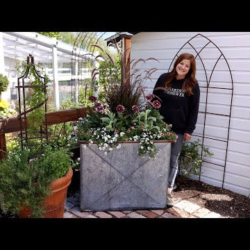 Planting a Huge Metal Container!