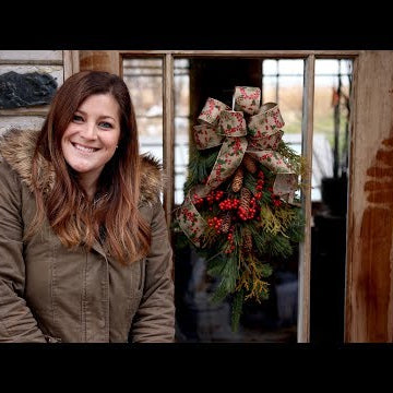 DIY Christmas Door Swag