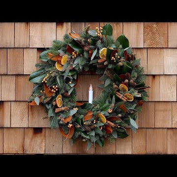 Creating a Festive Wreath with Natural Materials!