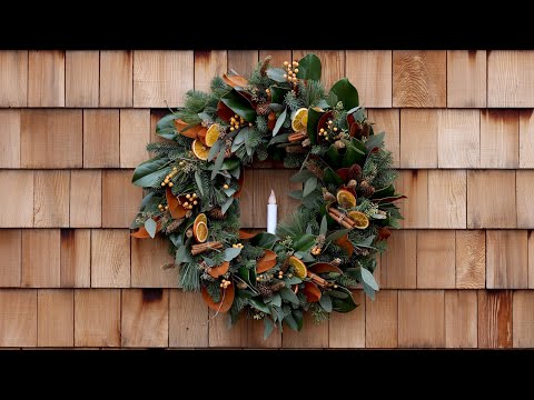 Creating a Festive Wreath with Natural Materials!