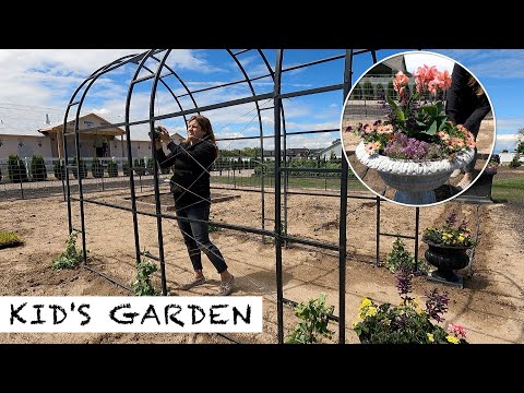 Setting Up a Really Fun Flower/Veggie Garden Space!