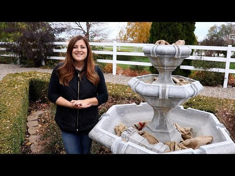 How to Winterize Your Fountain