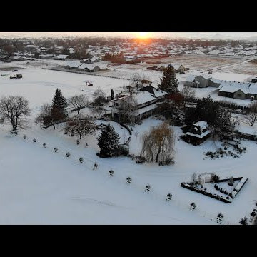 Peaceful Snowy Garden Tour