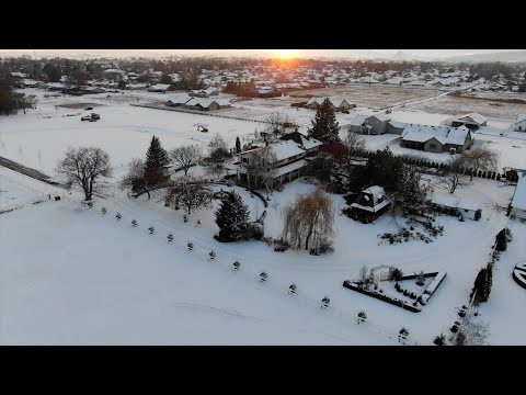 Peaceful Snowy Garden Tour