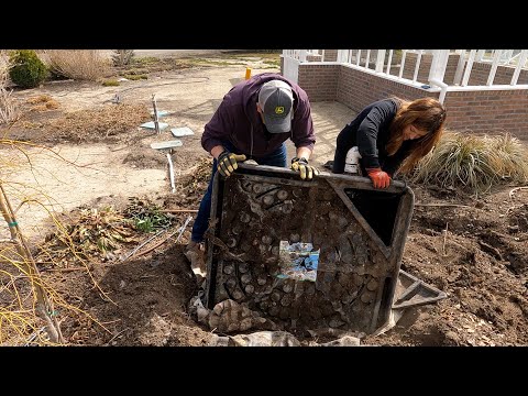 Removing the Pondless Waterfall & Transplanting a Bunch of Perennials!