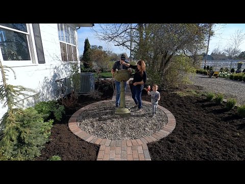 Moving Gravel & Placing an Urn in Our New Pathway!