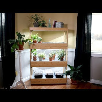 Bamboo LED Grow Light Garden