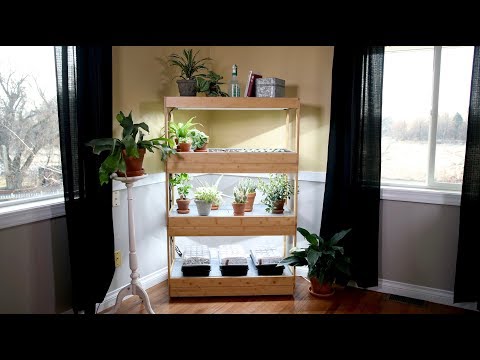 Bamboo LED Grow Light Garden