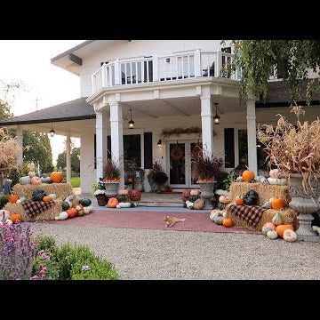 I Used a Ton of Pumpkins to Decorate Our Porch!